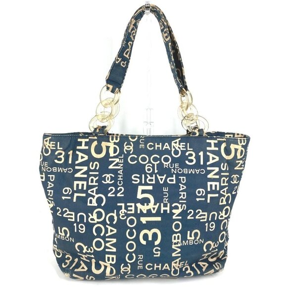 CHANEL By The Sea Line logo Shoulder Bag with Mobile Pouch Tote Bag - Picture 16 of 16